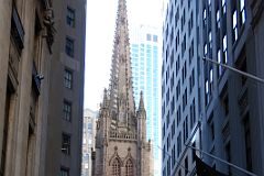 16-2 Trinity Church From Wall St In New York Financial District